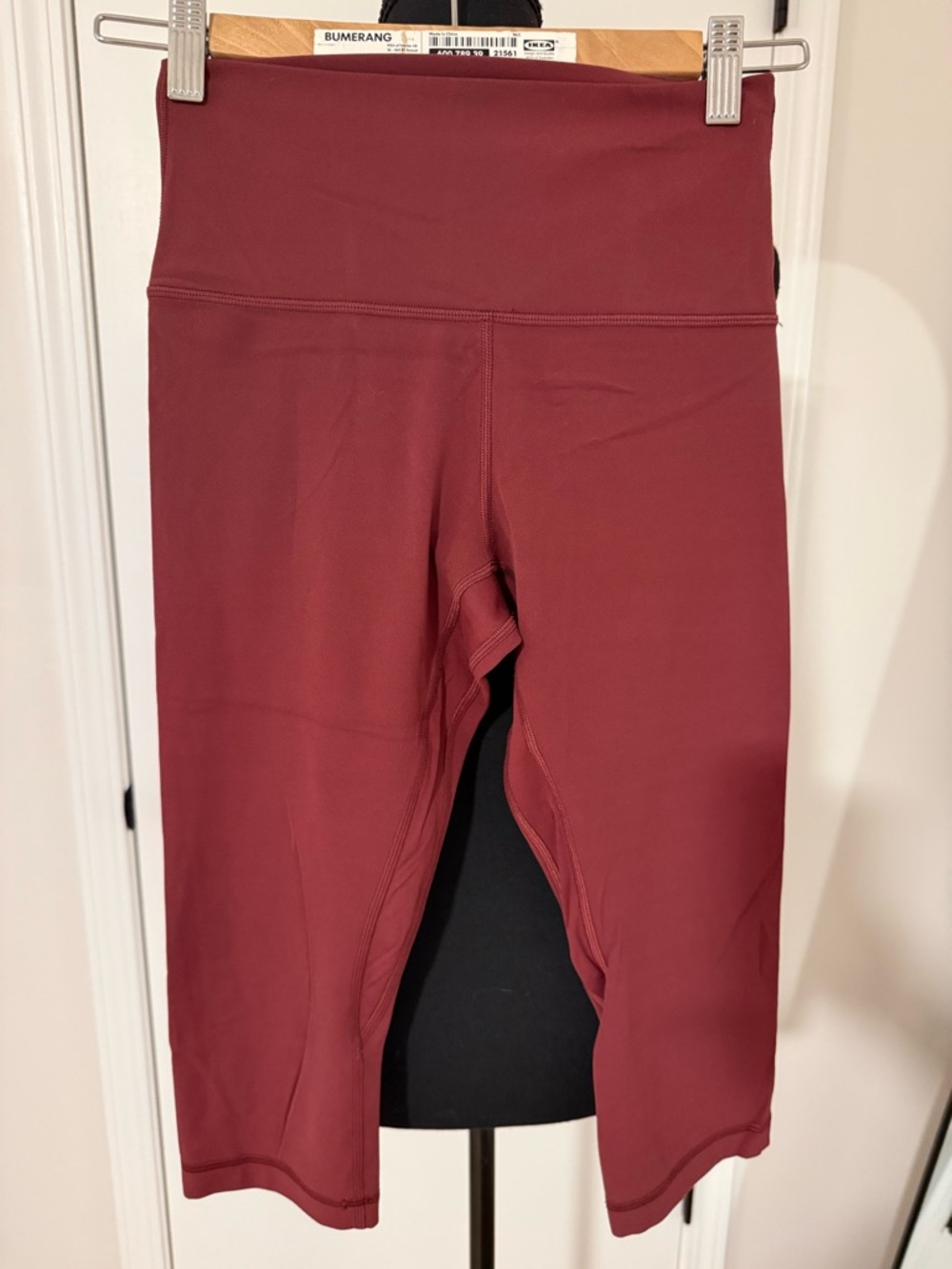lululemon athletica Burgundy High-Rise Capri Leggings